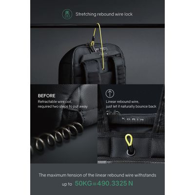 Рюкзак KORIN FlipPack 47х30х17 см, черный-17