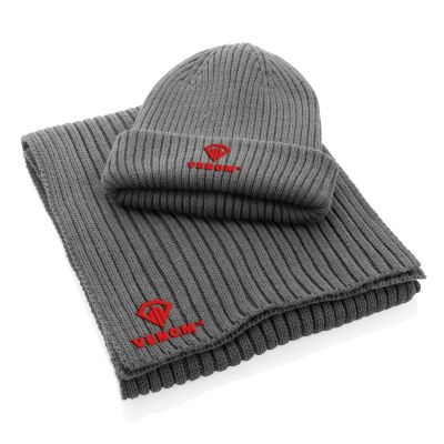Вязаный шарф Impact из Polylana® AWARE™, 180x25 см-4