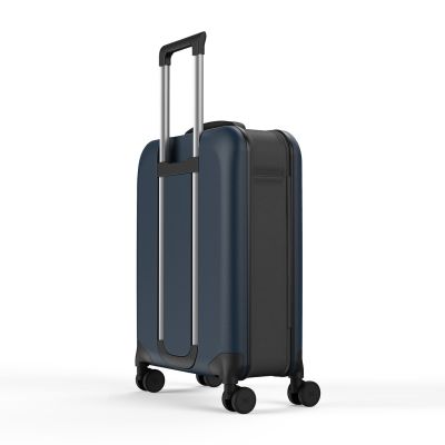 Чемодан складной Rollink Vega 360 55x40x20 см, 4 колеса, серо-синий-7