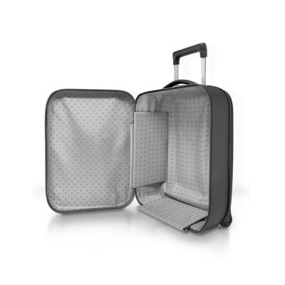 Чемодан складной Rollink Vega II 55x40x20 см, 2 колеса, серо-синий-8