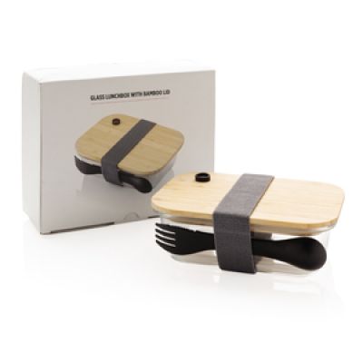 Стеклянный контейнер для еды с бамбуковой крышкой-9