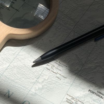 Карандаш GrafeeX с оранжевым клипом в чехле-6