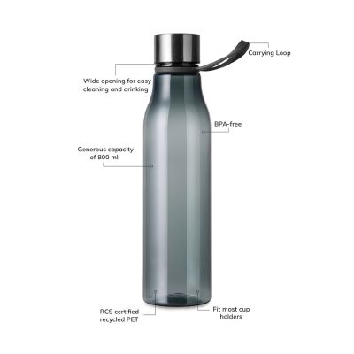 Бутылка для воды VINGA Lean из rPET RCS, 800 мл-3