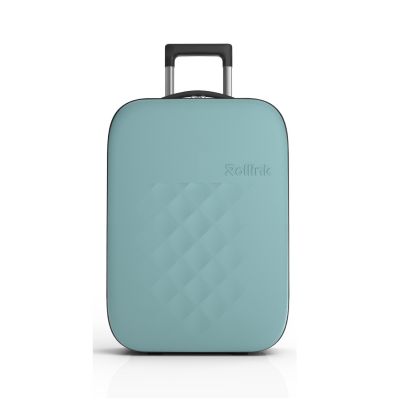 Чемодан складной Rollink Vega II 55x40x20 см, 2 колеса, бирюзовый-4