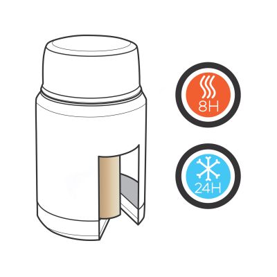 Вакуумный контейнер для еды Elite с внутренним медным покрытием-6