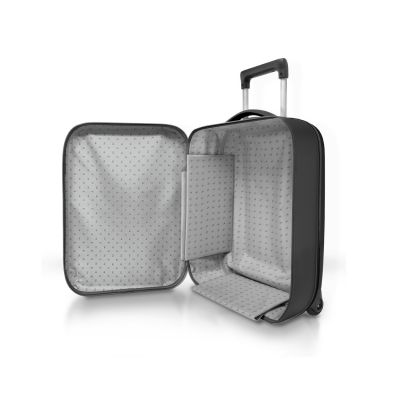 Чемодан складной Rollink Vega II 55x40x20 см, 2 колеса, черный-5