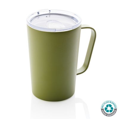 Термокружка из переработанной нержавеющей стали с ручкой (стандарт RCS), 420 мл-0