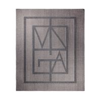 Плед VINGA Monogram из переработанного полиэстера GRS, 170x130 см