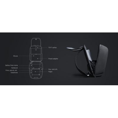 Рюкзак KORIN ClickPack X 45х32х15,5 см, с клапаном, черный-18