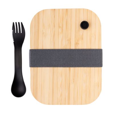 Стеклянный контейнер для еды с бамбуковой крышкой-1