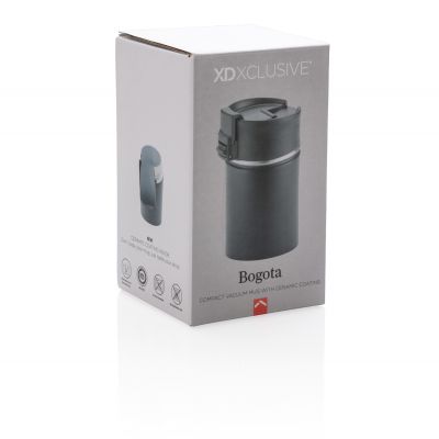 Компактная вакуумная кружка Bogota с керамическим покрытием, черный-6