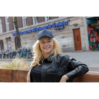 Бейсболка Impact c сеткой из переработанного хлопка AWARE™, 5 клиньев, 190 г-9