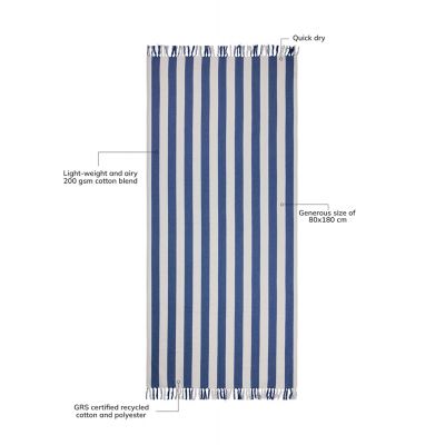 Полотенце для хаммама VINGA Ornos из переработанного хлопка GRS, 80х180 см-2