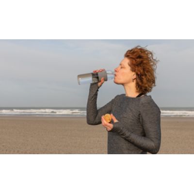 Бутылка Impact из боросиликатного стекла с бамбуковой крышкой, 750 мл-12