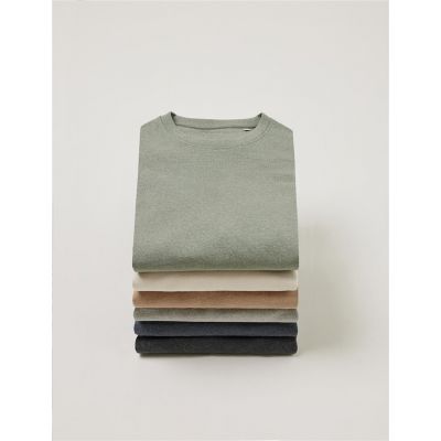 Футболка Iqoniq Manuel из переработанного неокрашенного хлопка, унисекс, 180 г/м²-6