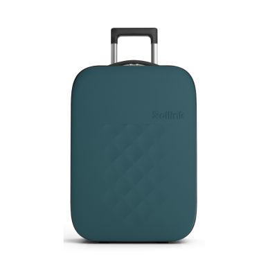 Чемодан складной Rollink Vega II 55x40x20 см, 2 колеса, сине-зеленый-4
