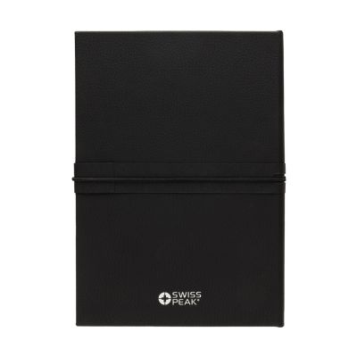 Термобутылка Swiss Peak в комплекте с блокнотом, ручкой и брелком-3