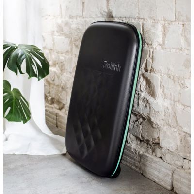 Чемодан складной Rollink Earth 55x40x20 см, 2 колеса, черный/зеленый-14