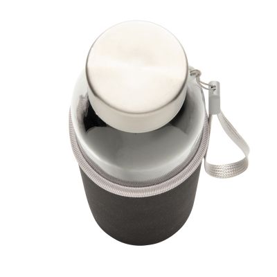 Стеклянная бутылка с чехлом из неопрена-4