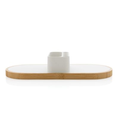 Док-станция Ontario 2-в-1 с органайзером из переработанного пластика RCS, 10 Вт-2