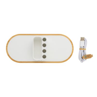 Док-станция Ontario 2-в-1 с органайзером из переработанного пластика RCS, 10 Вт-5