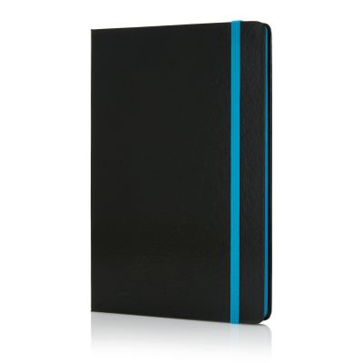 Блокнот на резинке с цветным срезом, А5-0