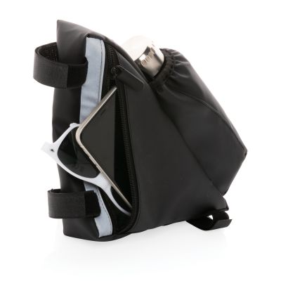 Велосипедная сумка со светоотражающей вставкой и держателем для бутылок-4