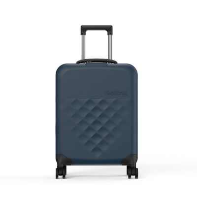 Чемодан складной Rollink Vega 360 55x40x20 см, 4 колеса, серо-синий-3