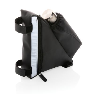 Велосипедная сумка со светоотражающей вставкой и держателем для бутылок-1