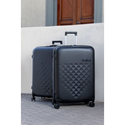 Чемодан складной Rollink Vega 360 55x40x20 см, 4 колеса, серо-синий-13