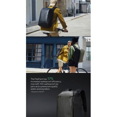 Рюкзак KORIN FlipPack 47х30х17 см, зеленый/черный-24