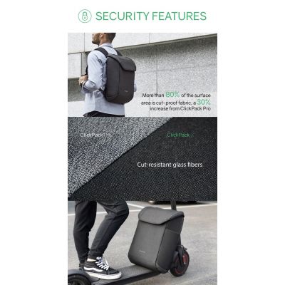 Рюкзак KORIN ClickPack X 45х32х15,5 см, с клапаном, черный-34