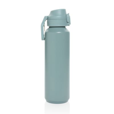 Спортивная бутылка Via из переработанной стали RCS с карабином, 600 мл-4