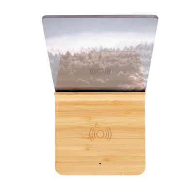 Док-станция для беспроводной зарядки с фоторамкой Bamboo, 5 Вт-3
