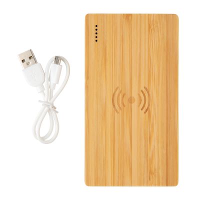 Экологичный внешний аккумулятор Bamboo, 4000 mAh-1