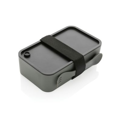 Ланч-бокс из переработанного полипропилена со столовым прибором (стандарт GRS)-0