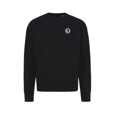 Свитшот Iqoniq Kruger из переработанного хлопка, свободный крой, унисекс, 340 г/м²-2