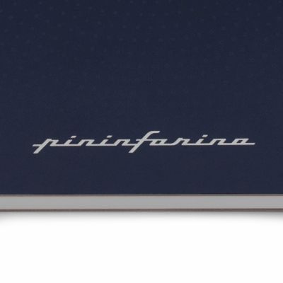 Блокнот линованный Pininfarina из каменной бумаги в твердой обложке, А5, синий-7