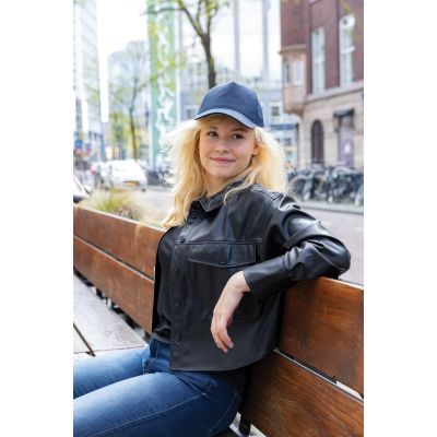 Бейсболка Impact c сеткой из переработанного хлопка AWARE™, 5 клиньев, 190 г-10