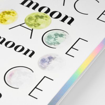 Ежедневник Galaxy недатированный, гибкая обложка, срез голограф. фольга, белый-13