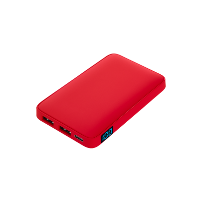 Внешний аккумулятор с подсветкой Ancor 5000 mAh, красный-0