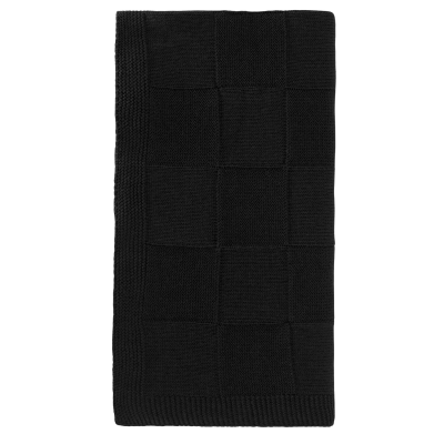 Плед Селла (Cella) вязаный, черный (без подарочной коробки)-2