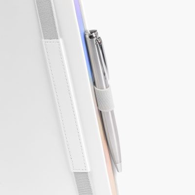 Ежедневник Galaxy недатированный, жесткая обложка, срез голограф. фольга, белый-11