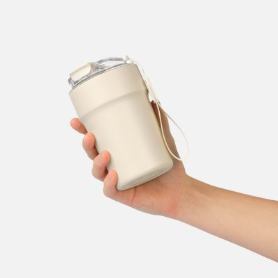 Термокружка вакуумная Монако (Monaco), бежевый-8