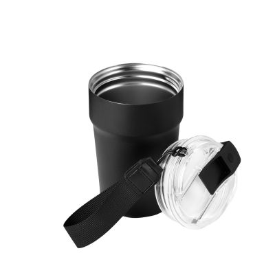 Термокружка вакуумная Монако (Monaco), черная-3