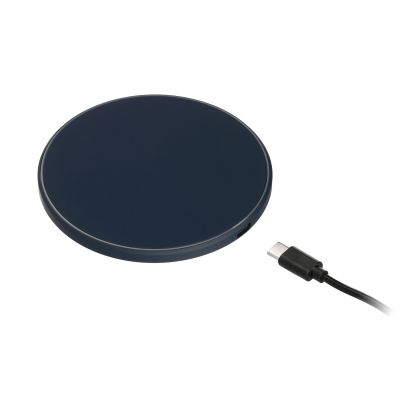 Беспроводное зарядное устройство с подсветкой 15W Auris, синее-6