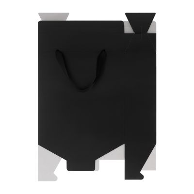 Подарочная коробка-пакет универсальная большая, черная-3
