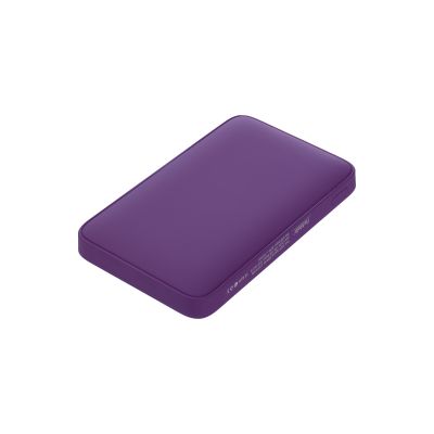 Внешний аккумулятор с подсветкой Анкор (Ancor) 5000 mAh, фиолетовый-2