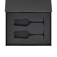 Ложемент под 2 бокала для шампанского (рифленое стекло) в среднюю коробку-трансформер (арт. 695721)