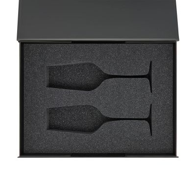 Ложемент под 2 бокала для шампанского (рифленое стекло) в среднюю коробку-трансформер (арт. 695721)-0